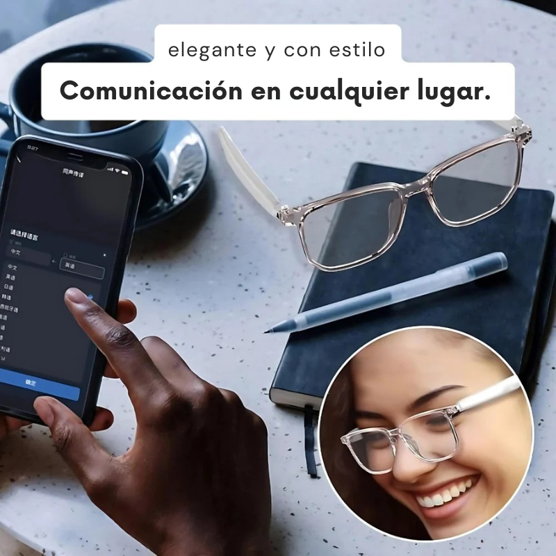 NovaLens™ Gafas de traducción inteligentes.
