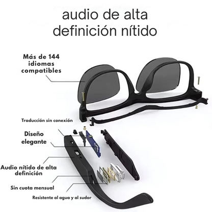 NovaLens™ Gafas de traducción inteligentes.