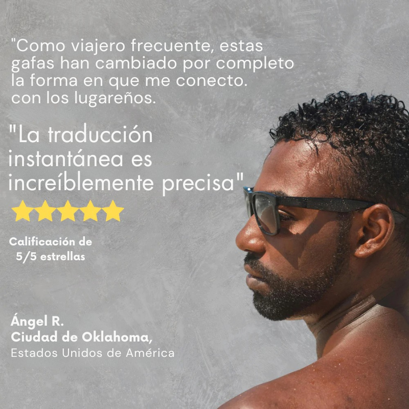 NovaLens™ Gafas de traducción inteligentes.